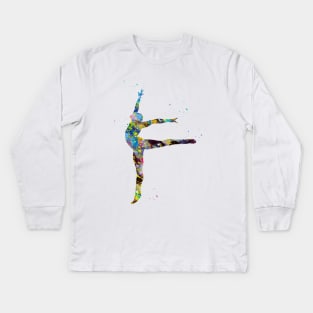 Ballet dancer Kids Long Sleeve T-Shirt